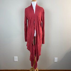 Crimson Cardigan Sweater Womens Medium Open Long‎ Sleeve Cotton Tencel Knit New
